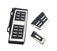 Car Pedal Covers, For VW, For T-Roc, For 2017 2018 2019 LHD Car Stainless Steel Pedal Pad Cover(AT With Rest Pedal)