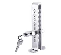 Car Pedal Lock, Stainless Steel 8 Holes Car Clutch Brake Lock Anti Theft Locking Devices Car Security Lock with 3 Keys
