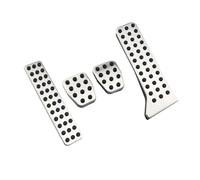 Car Pedal Non-Slip Car Pedal Pad Covers For 3 6 MK3 MK6 2014 2015 CX-5 Axela Atenza Manual Automatic Transmission Stainless Steel Foot Pedal Pads(4 Pcs MT)