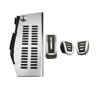 Car Pedal Pad For VW For Polo For Golf 4 For Jetta MK4 For Bora For LHD For Acc Stainless Steel Car Pedals Cap Clutch Accelerator Brake Cover Pedal Cover Set(MT-A with Rest)
