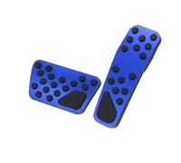 Car Pedal Pads For Dodge For Charger For Challenger 2009-2019 2pcs Aluminum Car Pedal Gas Brake Pedals Cover Non-Slip clutch Pedal Pads(Blue)