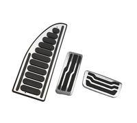 Car Pedal Pads For Everest For Ranger 2016-2023 AT MT Parts Accessories Stainless Steel Car Pedals Accelerator Gas Brake Rest Pedal Cover clutch Pedal Pads(3Pcs AT with rest)