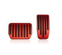 Car Pedal Pads For Tesla For Model Y3 For Highland Upgrade Foot Pedal Pads Cover Non-slip Accelerator Brake Rest Performance Aluminum clutch Pedal Pads(Red)