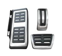 Car Pedal Pads For VW For Lamando For Golf For Passat For Toureg 3pcs Automatic Transmission Car Fuel Brake Footrest Pedal Cover clutch Pedal Pads