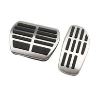 Car Pedal Protective Cover Stainless Steel Pedal Covers with Footrest for Captur 2019-2023 AT LHD RHD Anti-Slip No Drill Car Pedal Replacement