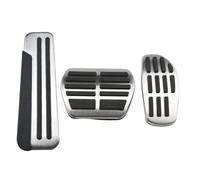 Car Pedal Protective Cover Stainless Steel Pedal Covers with Footrest for Captur 2019-2023 AT LHD RHD Anti-Slip No Drill Car Pedal Replacement