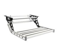 Car Pedals Aluminum Alloy Double Layer/Single Layer RV Caravan Trailer Folding Step For Camper Caravan Accessories car climbing ladder Foot pedal(Single layer rv step)