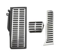 Car Pedals Cover Pad Replacement for VW For Passat B6 B7 R36 For Line CC For Skoda For Superb LHD Accelerator Brake Rest Pedal Cover Car Brake Pedal (Color : AT)(AT with Rest)