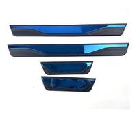 Car Pedals Fit For MG Fit For ZS 2017 2018 2020 2022 2023 Stainless Steel Door Sill Trim Scuff Paltes Protector Styling(Blue)