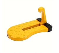 Car Pedals Foldable Car Door Step With Safety Hammer & Anti-Skid Wheel - Durable Aluminum Alloy, Multi-Functional Roof Rack Hook(RHD Frame cable)