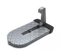 Car Pedals Foldable Car Roof Rack Step Car Door Foot Pedal Aluminum Alloy Latch Hook Safety Hammer Universal Car Accessory(1pcs silver)