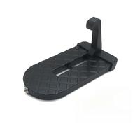 Car Pedals Foldable Car Roof Rack Step Car Door Foot Pedal Aluminum Alloy Latch Hook Safety Hammer Universal Car Accessory(1pcs black)