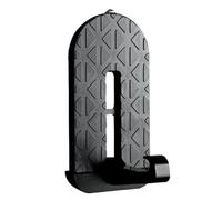 Car Pedals Foldable Car Roof Rack Step Car Door Step Universal Latch Hook Auxiliary Foot Pedal Aluminium Alloy Safety Hammer(Black)