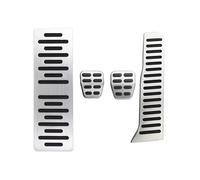 Car Pedals Gas Brake Rest Pedal Cover LHD Replacement for Jetta For Mk5 For Scirocco For EOS For Vento For Rabbit Car Clutch Pedal Pads(AT without Rest)(MT with Rest)