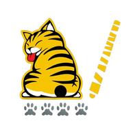 Car Pegatizas - Cat Moving Tail Car Catalecas | Creative 3D Decals | Funny Cat Cartoon Moving Tail Tail | Window Limpiaparabri