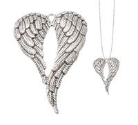 Car Pendant for Mirror, Heart-Shaped Angel Wings Rear View Mirror Decoration, Car Lucky Charm, Decorative Guardian Angel, Interior Decoration Accessories, Car Hanging Ornament for Drivers, Lucky Gift