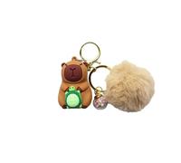 car pendant suitable for making gifts for friends and relatives Kapybara keychain pendant school bag bag puffer fish pendant Kapybara plush pendant keychain dolls (Hairball Kapybara Turtle)