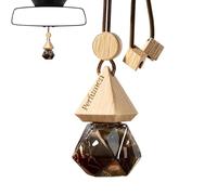 Car Perfume - 2.36x1.18x1.18in Hangable Vehicle Air Freshener, Space Saving Scent | Flegant Design Rearview Mirror Car Perfume for Beach Vacation Workplace Hiking Business Home Travel Fragrance