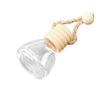 Car Perfume Bottle Empty Bottle, efillable Fragrance Diffuser, Hanging Odor Eliminator, Leakproof Glass Vial, Adjustable Scent Control, 8ml, for Sedan, Truck, Minivan, Caravan