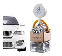 Car Perfume Bottle, Jade Seal Shape Glass Car Perfume Diffuser Bottle with Easy Pull Loop, Wear-resistant Diffuser Bottle