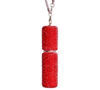 Car Perfume Bottle Pendant | Glass 5 ml 9 x 2.5 cm Decoration Rhinestone Hanging Diffuser | Refillable Perfume Mirror Interior Decoration Gift for Women