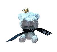 Car Perfume Clip, Cartoon Crown Bear Car Air Vent Freshener Fragrance Perfume Clip Arom-a Diffuser White One Size