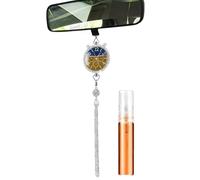 Car Perfume - Long Lasting Fragrance Decoration | Alloy Air Diffuser, Clock Shaped Hanging Air Freshener, Rearview Mirror , Elegant Auto Detail