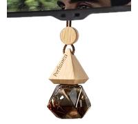 Car Perfume - Vehicle Fragrances, 1pc Pendant Diffuser For Interior Refreshening, Glass Phials With Wooden Lids, Auto-Care, Hanging Vessels For Commuting, Driving And Touring In The Summer