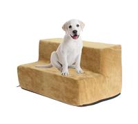Car Pet Stairs - 2-Story Stairs Pet Ladder Support | Extra Wide 2 Steps Pet Ramps Velvet Holster Pet Step Stairs with Removable Cover | Give Your Pets Easy Access to High Beds or Couch