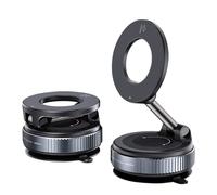 Car Phone Holder - 11.5x7.4x4.2cm Magnetic Phones Cars Mount | 360° Adjustable Suction Cup Device Holders Secure Hands-Free Navigation On Every Drive 2800gf Strongest Magnet Dashboard