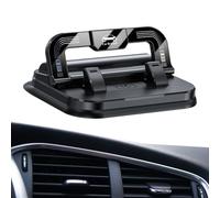 Car Phone Holder - 3.94x2.36 inches 2-in-1 Suction Mount with Number Plate for Daily Driving, Road Trips with Non-Slip Design, Vehicle Cellphone Stand for Trucks, Cars, Automotive Travel