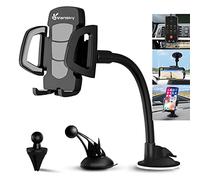 Car Phone Holder, 3-In-1 Car Phone Mount Universal Air Vent Dashboard Windshield Phone Holder Cradle One Button Release and 360°for iPhone 15/14/13/12/11/XS/XR/X/8, Sony, LG,Huawei,Samsung and More