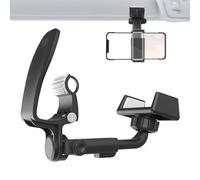 Car Phone Holder - 360 Degree Rotation Car Visor, Rotatable and Retractable Phone Holder, Safe Automobile Accessories Cradles, Adjustable Anti-Shake Clip for Smartphones | Cars Mount Safety