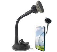 Car Phone Holder - Adjustable Magnetic Dashboard Suction Mount | Strong Grip Device Stand | Portable Angle Holder for Mobile Phones Tablets