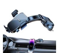 Car Phone Holder - Adjustable Mount, Non Slip Suction Dashboard Cradle Stan