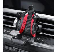 Car Phone Holder Air Vent Mount - Racing Seat Style with Safety Belt, 360° Adjustable Cradle, Universal Fit for iPhone, Samsung, Android, And More, 2025 New Auto Accessories (Red)