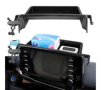 Car Phone Holder Center Console Organizer for Toyota Sienna 2021-2024【Not fit Sienna 2025】Accessories Navigation Screen Bracket Interior Decoration Mobile Cell Phone Mount with Dashboard Storage Box