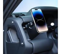 Car Phone Holder Compatible with Defender 90 110 130 2020-2026 Cell Phone Automobile Cradles Hands-Free 360 Degree Rotation,Dash Left Side Cell Phone Stand Car Mount For All Smartphones(Style E)