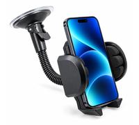 Car Phone Holder for Cars Dashboard Windscreen Desk, 3 in 1 Mobile Phone Mount Automobile Cradle 360° Rotatable Stand GPS Vehicle Mount Compatible with Samsung Galaxy A24