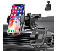 Car Phone Holder for iPhone 16/17 16 Pro Max/15 14 12 13 16e 11 Mini/SE 2020 2022/14 Plus/XR XS Honor X6b 200 X6 90/Oneplus Mobile Phone Mount Cradle Air Vent/Dashboard/Windscreen for VW/Mini Cooper