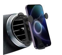 Car Phone Holder for Mercedes Benz A/B/C/E/S Class GLB/GLC for Audi-TT Ford | Slim space-saving build,one-click 360° rotation,anti-scratch spring clip,fits round vents,supports 4.0-6.5 inch mobiles