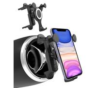 Car Phone Holder for Mercedes Benz A/B/C/E/S, Mini Cooper, Audi TT, Ford, Jeep, Suzuki, Mustang, Wrangler, Round Air Vent Mount Compatible with iPhone 16/15/14 Pro Max & Galaxy S24/S23/S22