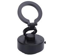 Car Phone Holder Mount - 360° Rotatable Magnet Phone Holder for Car, 3 Section Folding Design, Portable Cell Phone Stand for Car Dashboard Air Vent (Black)