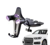 Car Phone Holder Mount - 360 Rotation Non Slip Automatic Clamping - Multimedia Port Cell Phone Car Mount - for Truck Sedan RV Automotive Men Women Driver Travel Road Trip Navigation