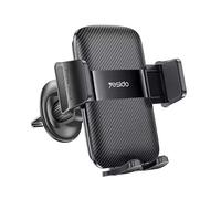 Car Phone Holder Mount - Automatic Clamping, 360° Rotation, Strong Air Vent Grip, Universal for iPhone & Samsung, Hands-Free Navigation, One-Touch Release - Stable, Secure & Sleek (Black)