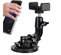 Car Phone Holder Mount - Heavy Duty Suction Cup Stand, Secure Mobile Phone Grip | Adjustable Car Mount For GPS Navigation, Video Recording, Dashboard Or Windshield Setup In Vehicles And Daily Commute