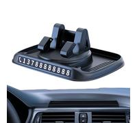 Car Phone Holder Mount | Notification Phone Number Card - Adhesive Stable Multifunctional Car Accessories for Truck Dashboard Automotive Road Trip Vehicle Auto Driving Smartphones