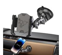 Car Phone Holder Mount | Suction Cup Automobile Navigation Bracket,360 Degrees Rotation Windshield Car Phone Mount,for GPS Direction Music Control Video Streaming Traffic Monitoring