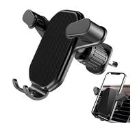 Car Phone Holder-Non Slip ABS, Phone Holders For Your Car With Metal Hook Clip, Hands Free Cradle, Stable Smartphone Stand, Metals Hooks Clip Lock, Universal Sensing Auto Clamp Drivin