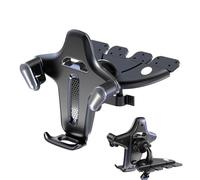 Car Phone Holder - Non Slip Automatic Clamping | Cell Phone Car Mount, Adjustable Automatic Clamping With Music Slot, Cars Phones Holder 360 Degree Rotation For Truck Sedan Suv Vehicle Men Women